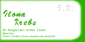 ilona krebs business card